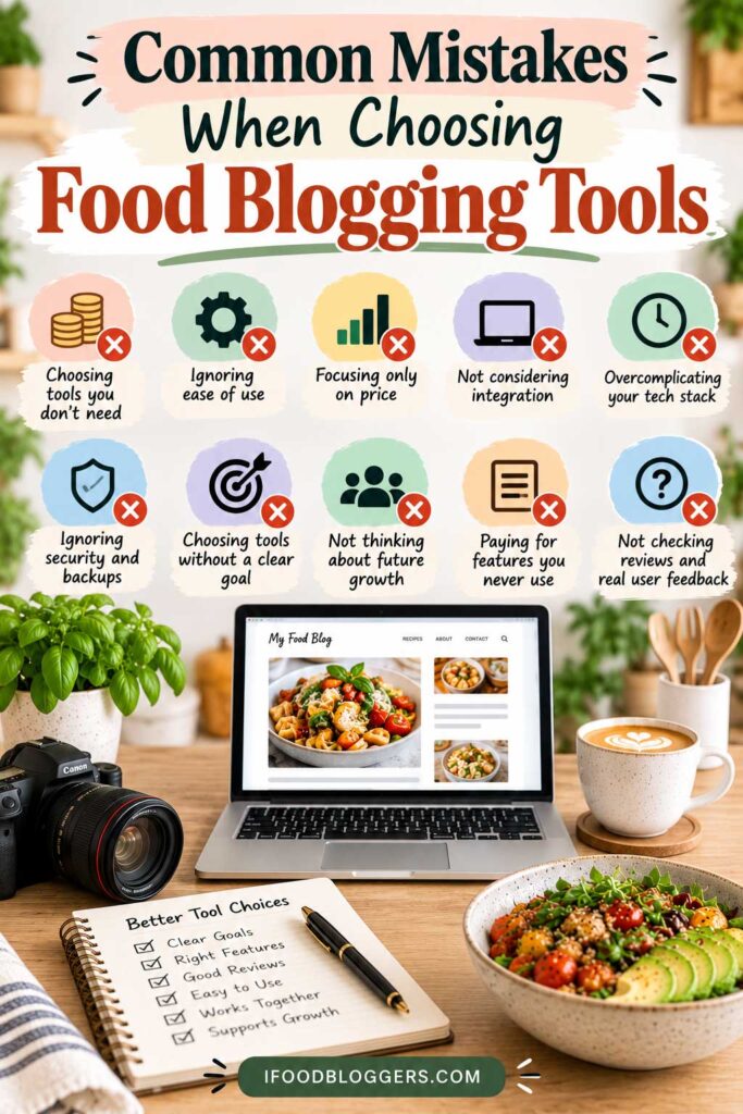 Common Mistakes When Choosing Food Blogging Tools