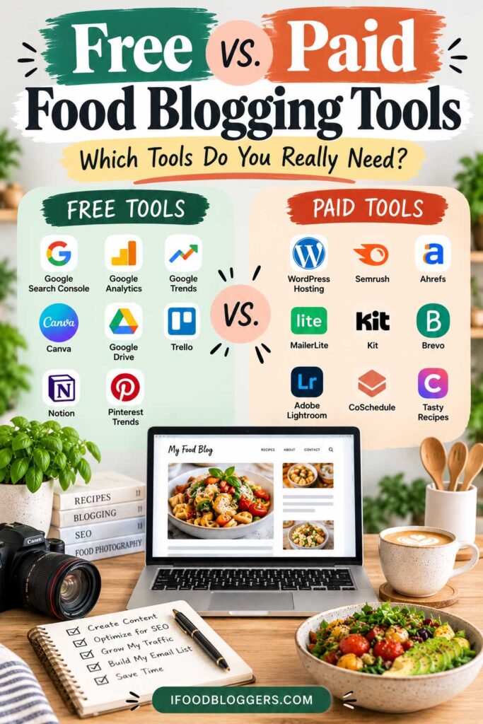 Free vs Paid Food Blogging Tools
