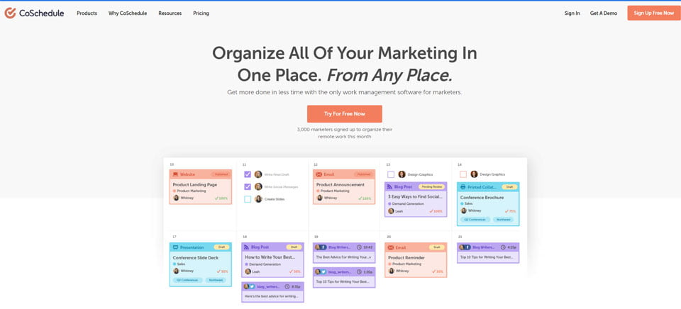 CoSchedule tool