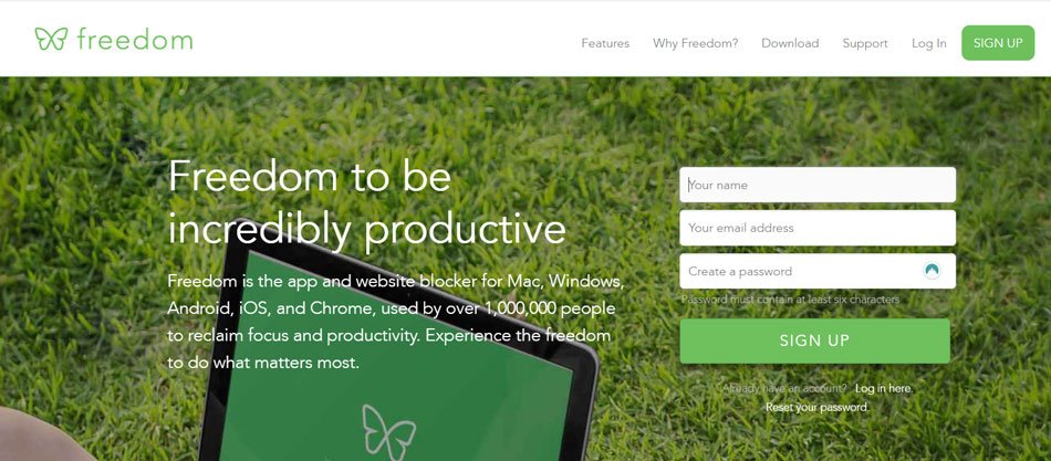 Freedom tool to increase writing productivity
