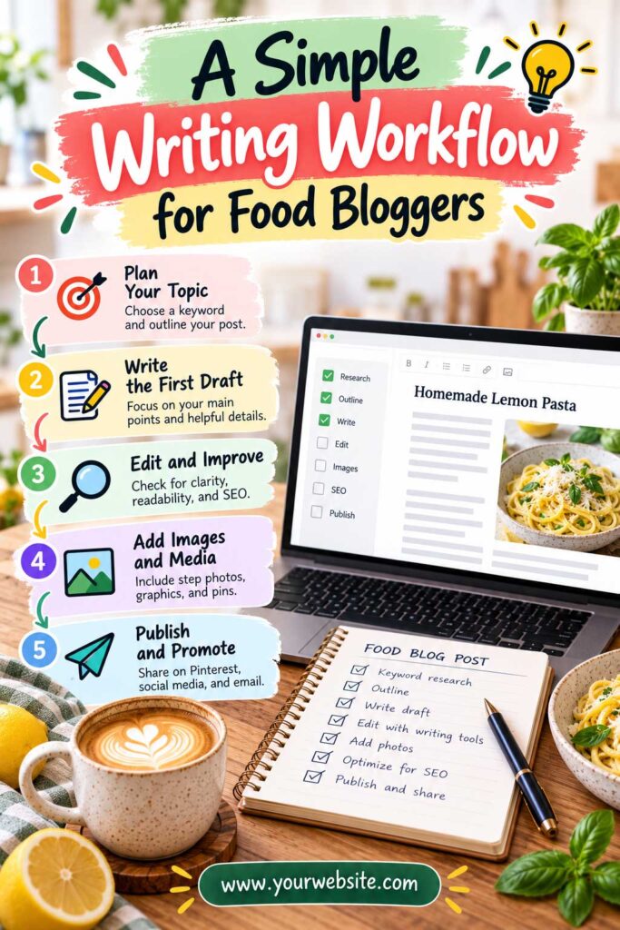 Simple Writing Workflow for Food Bloggers