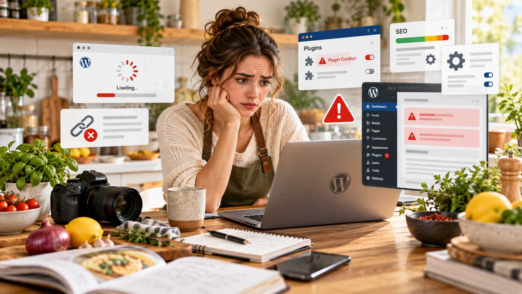 WordPress mistakes for food bloggers