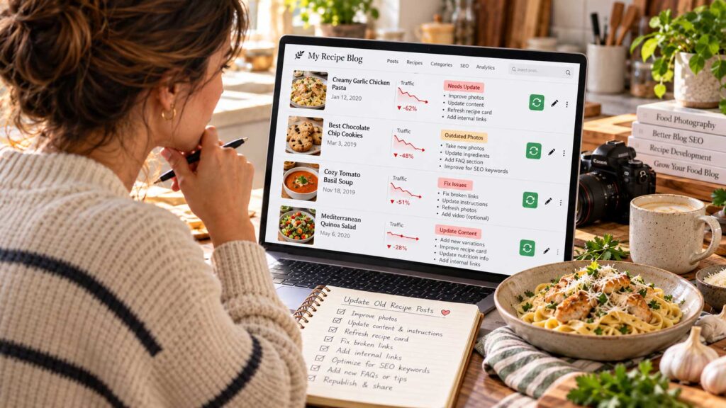 food blogging SEO Ignoring Your Older Recipes