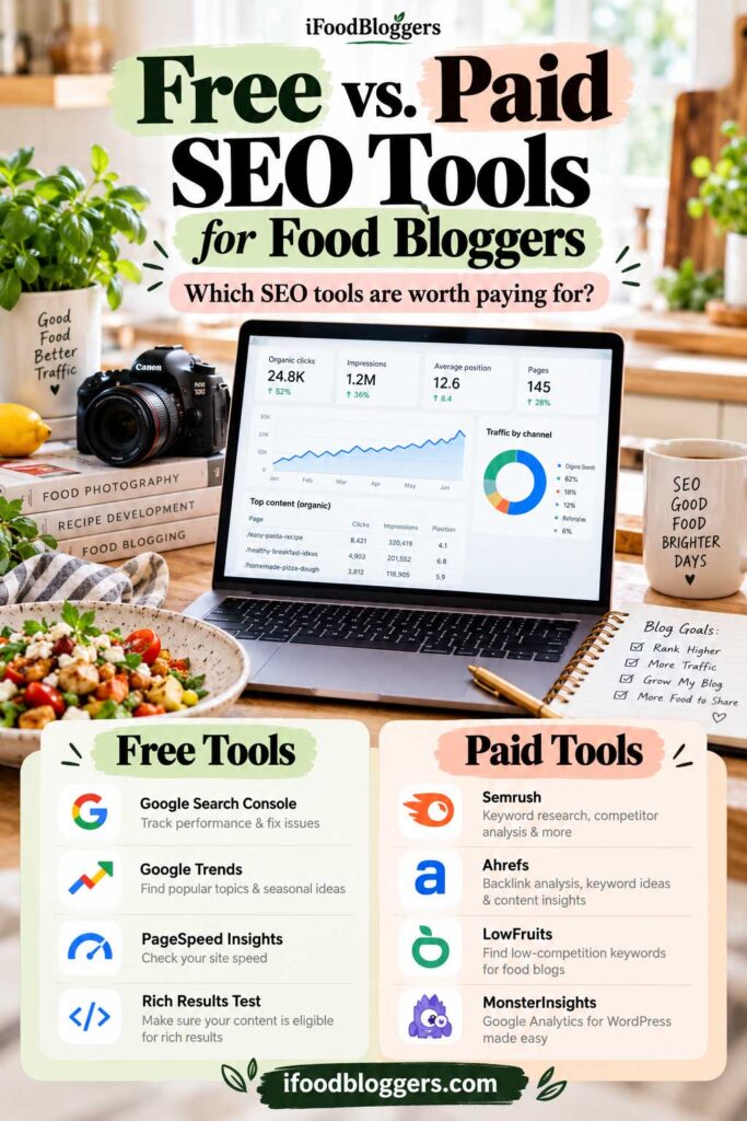 Free vs Paid SEO Tools for Food Bloggers