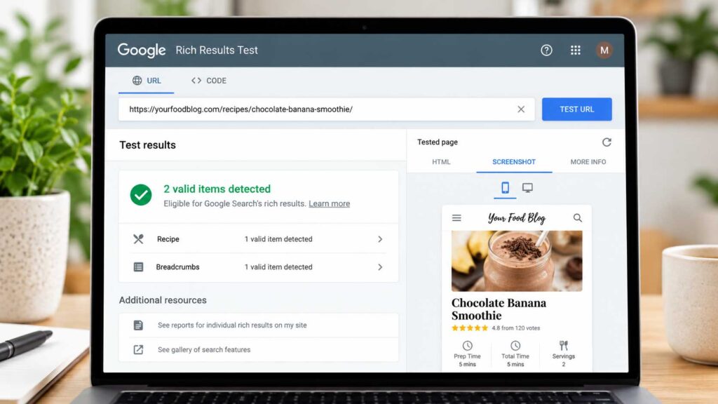 Google Rich Results Test