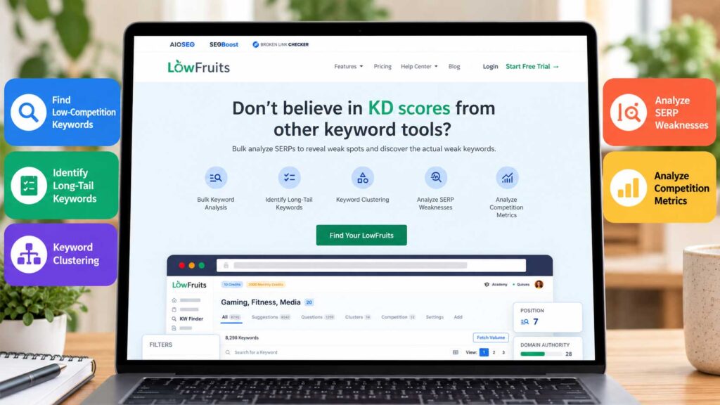 LowFruits SEO tools for bloggers