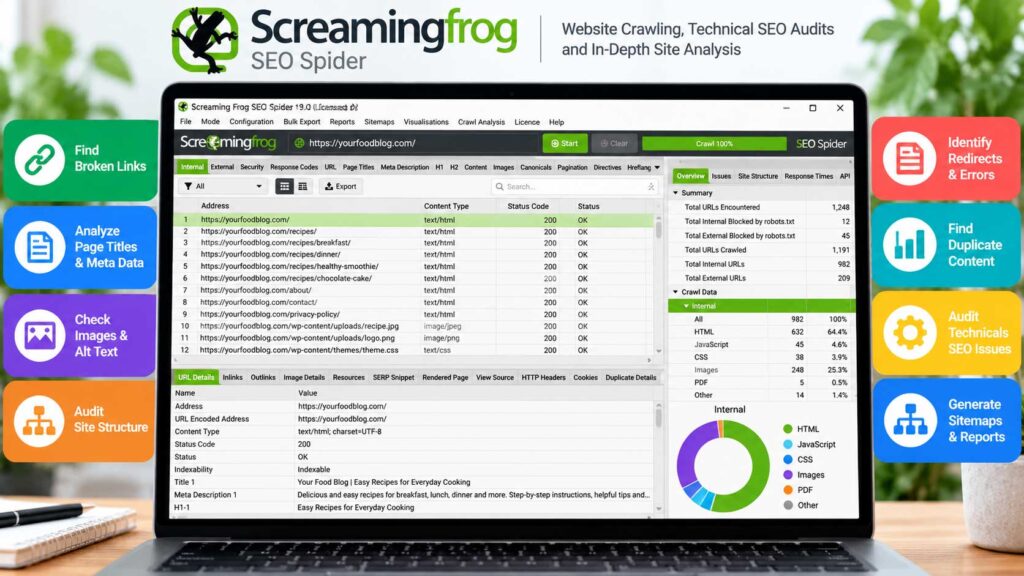 Screaming Frog SEO Spider best SEO software for bloggers
