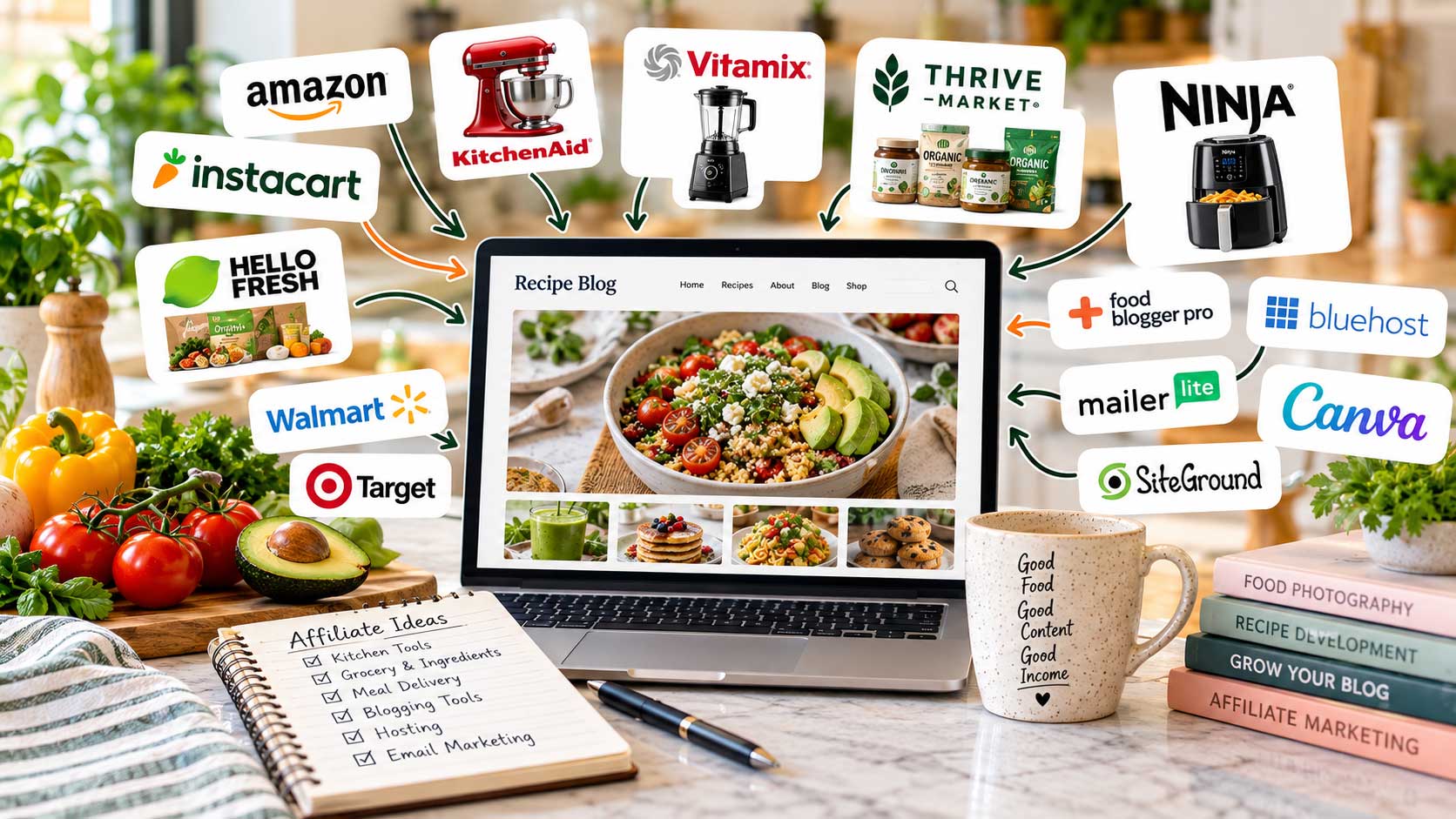 Best Affiliate Programs for Food Bloggers