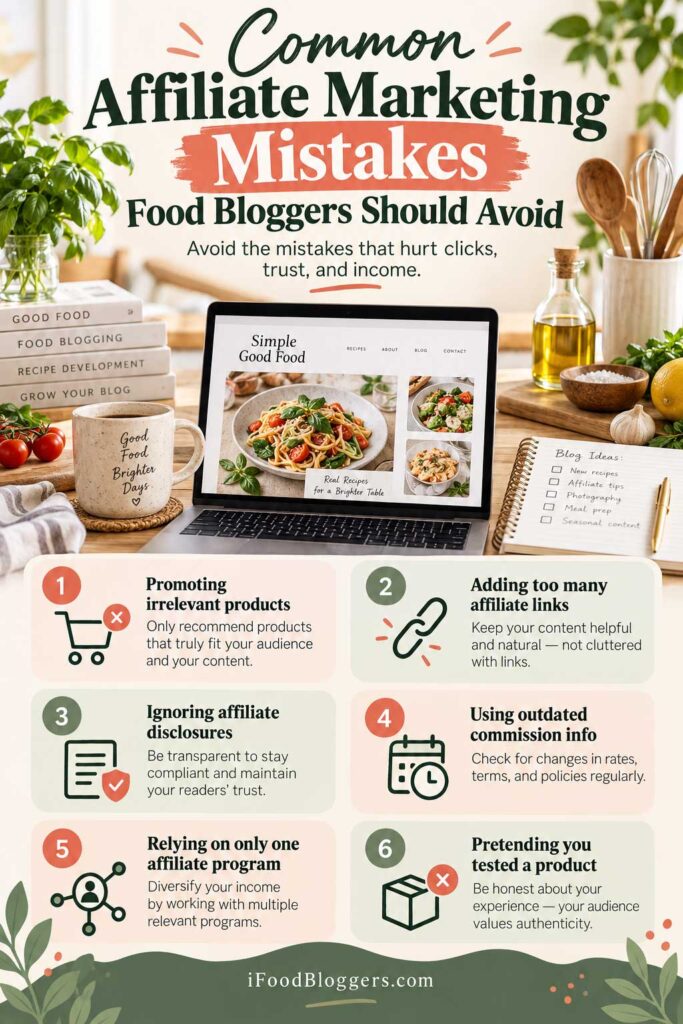 Common Affiliate Marketing Mistakes Food Bloggers Should Avoid