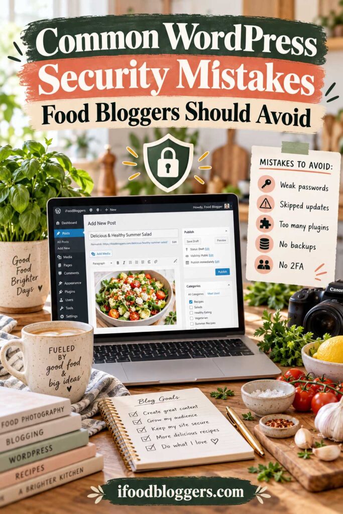 Common WordPress Security Mistakes Food Bloggers Should Avoid