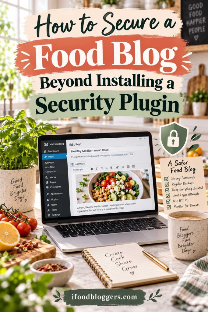 How to Secure a Food Blog Beyond Installing a Security Plugin
