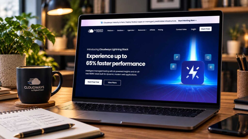 Cloudways hosting for recipe blogs