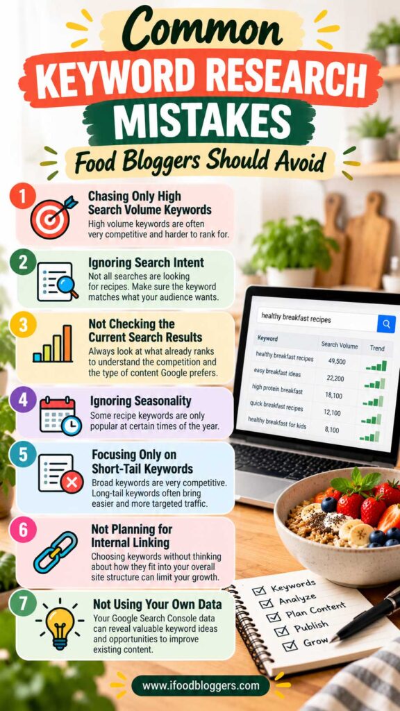 Common Keyword Research Mistakes Food Bloggers Should Avoid