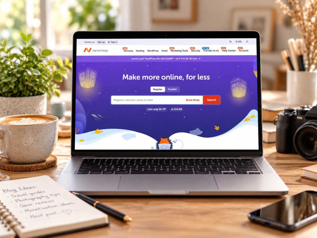 Namecheap cheap best hosting for recipe websites