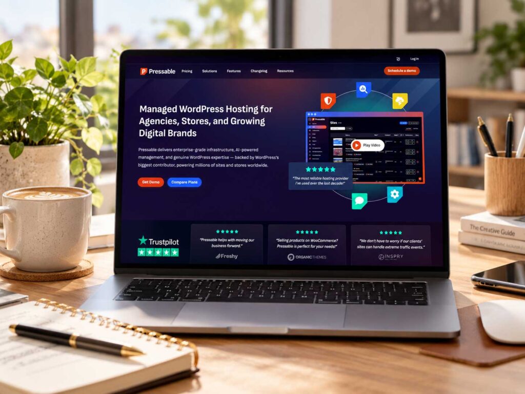 Pressable managed WordPress hosting for food bloggers