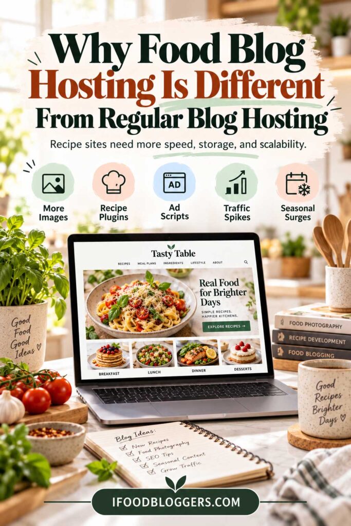 WordPress hosting for food blogs