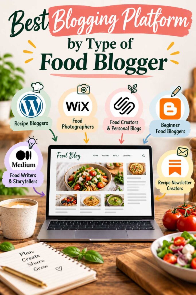 Best Blogging Platform by Type of Food Blogger