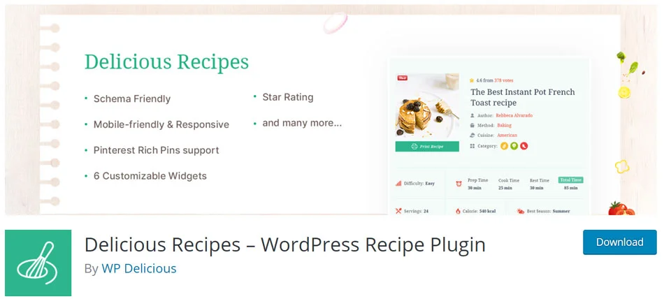 Delicious Recipes WordPress Recipe Plugin
