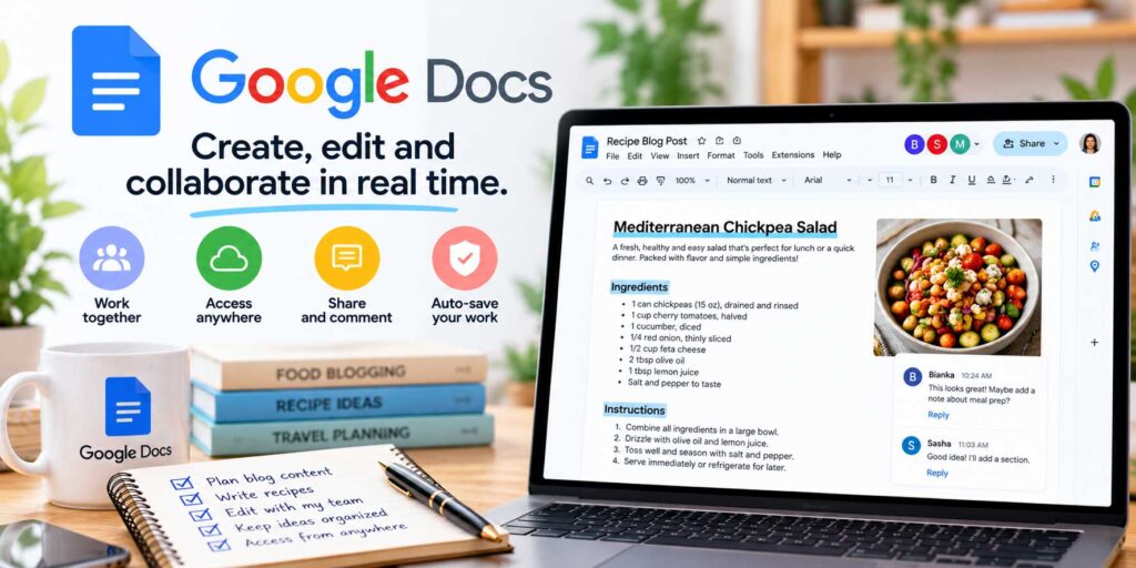 Google Docs Best Free Writing and Collaboration Tool for Food Bloggers
