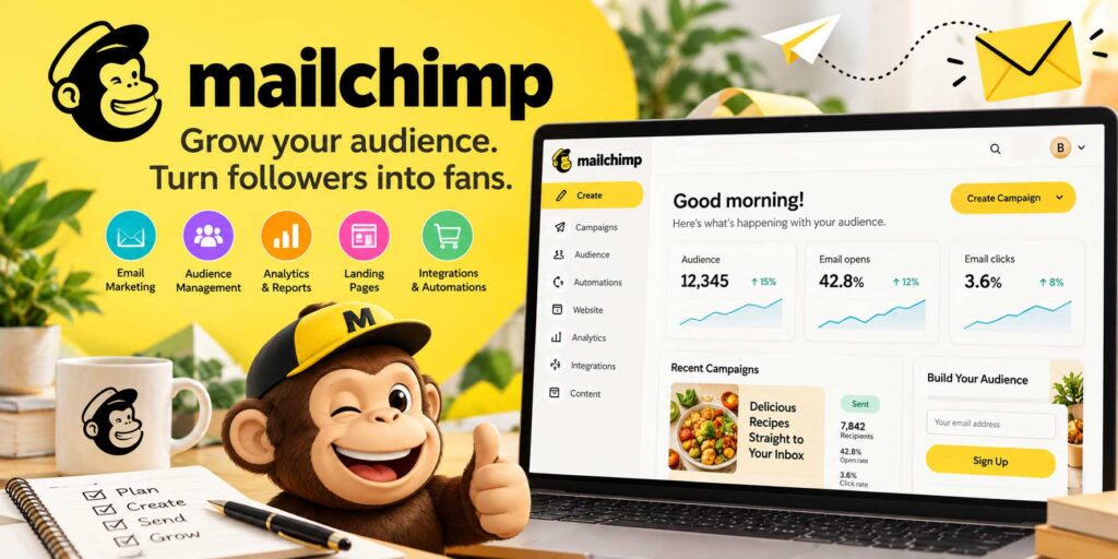 Mailchimp Best Beginner-Friendly Email Marketing Tool for Food Bloggers