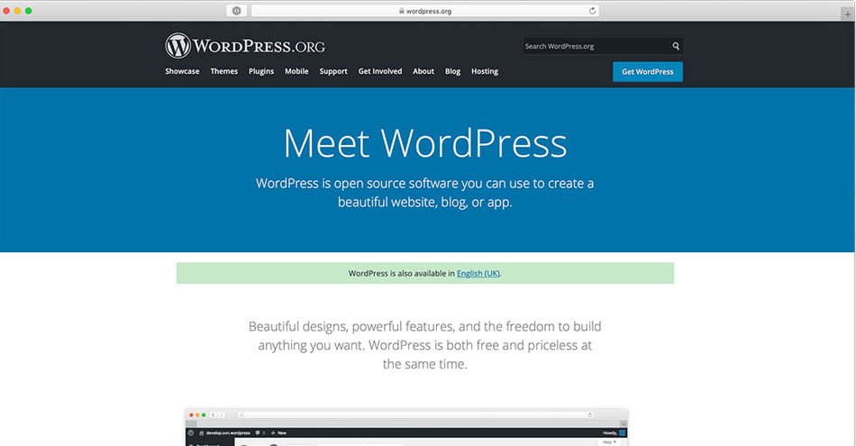 Wordpress CMS for blog