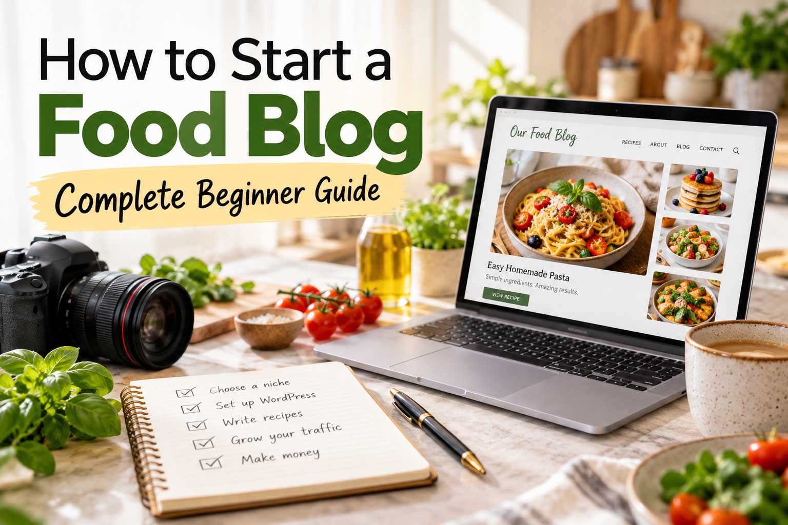 how to start a food blog