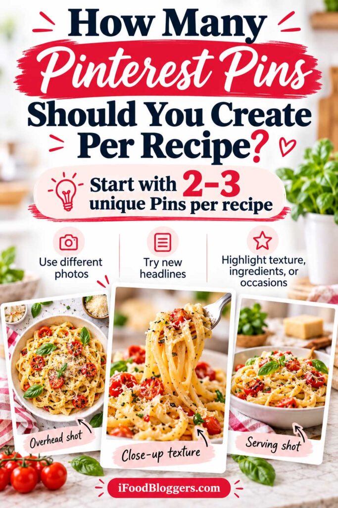 How many Pinterest Pins per recipe Should You Create