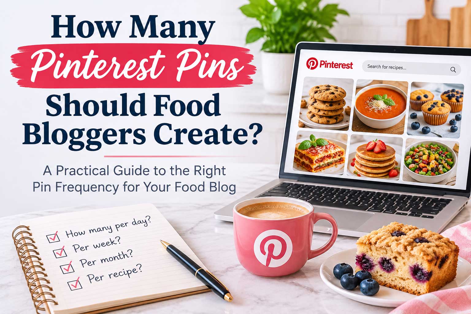 how many Pins should food bloggers create