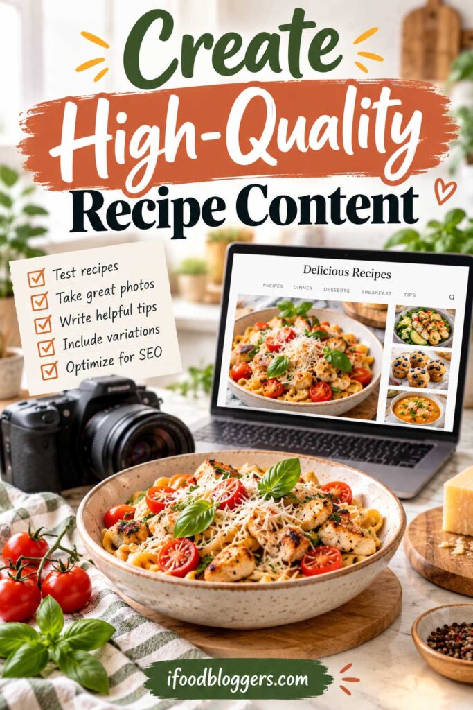 Create High-Quality Recipe Content