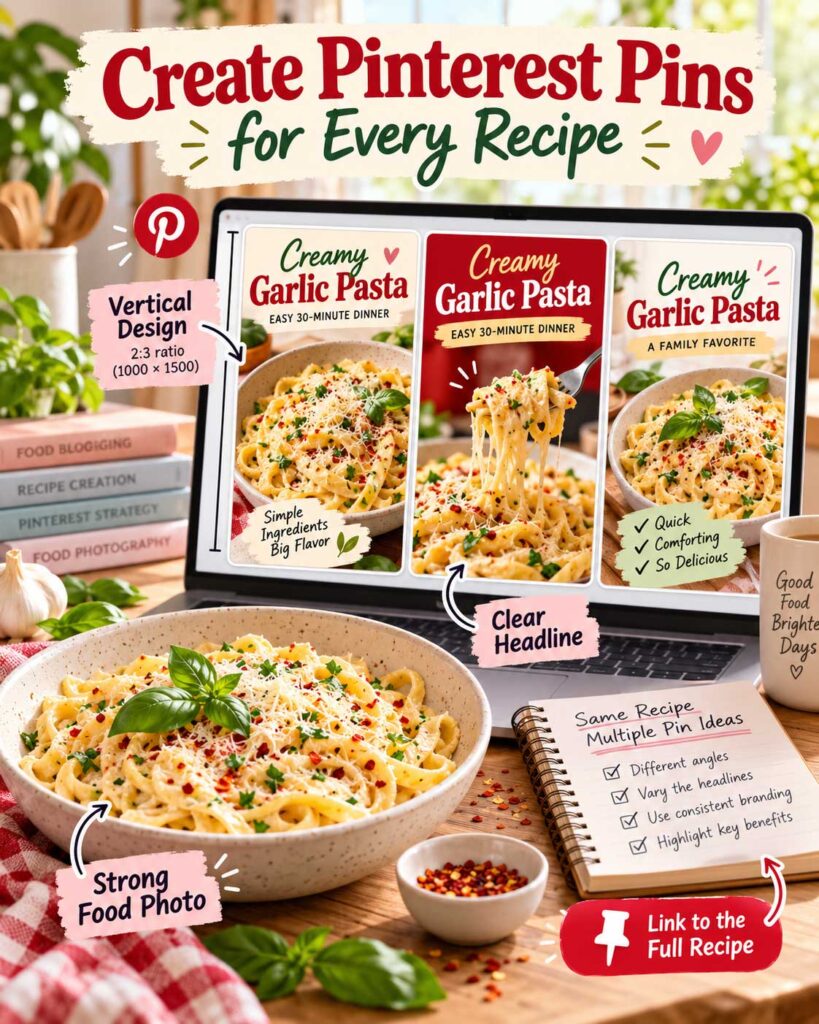 Create Pinterest Pins for Every Recipe tip