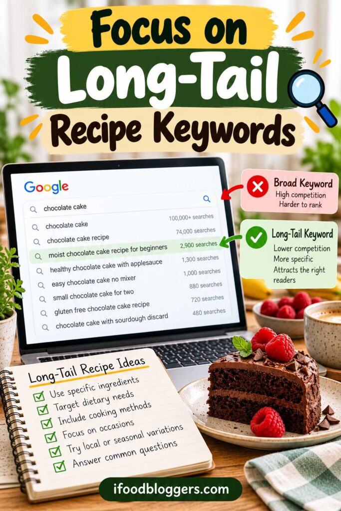 Focus on Long-Tail Recipe Keywords