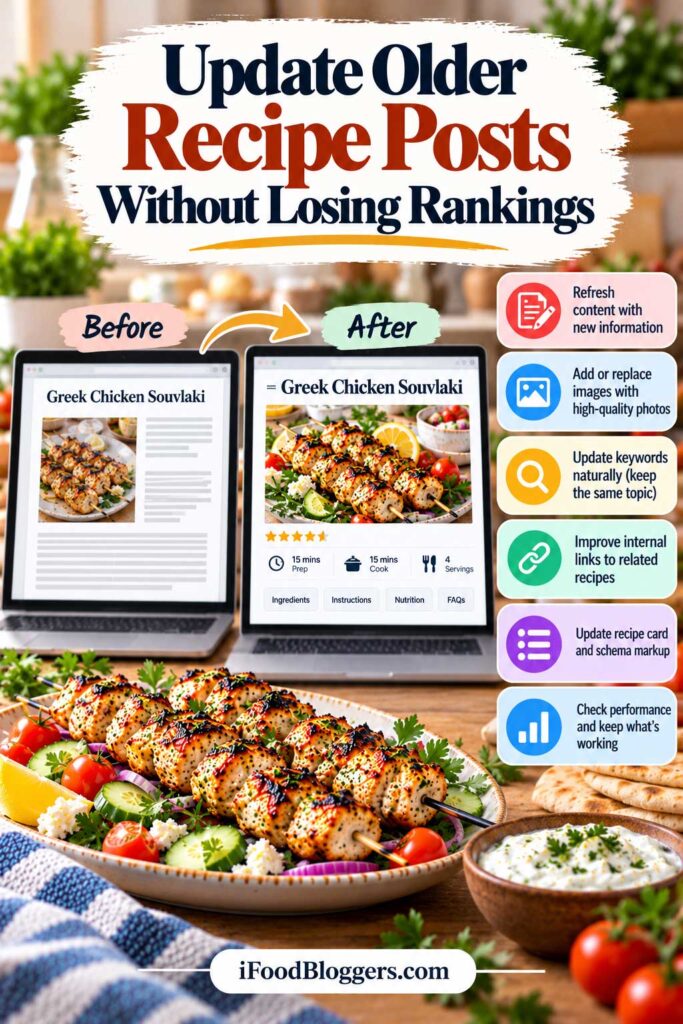 Google recipe rankings Update Older Recipe Posts