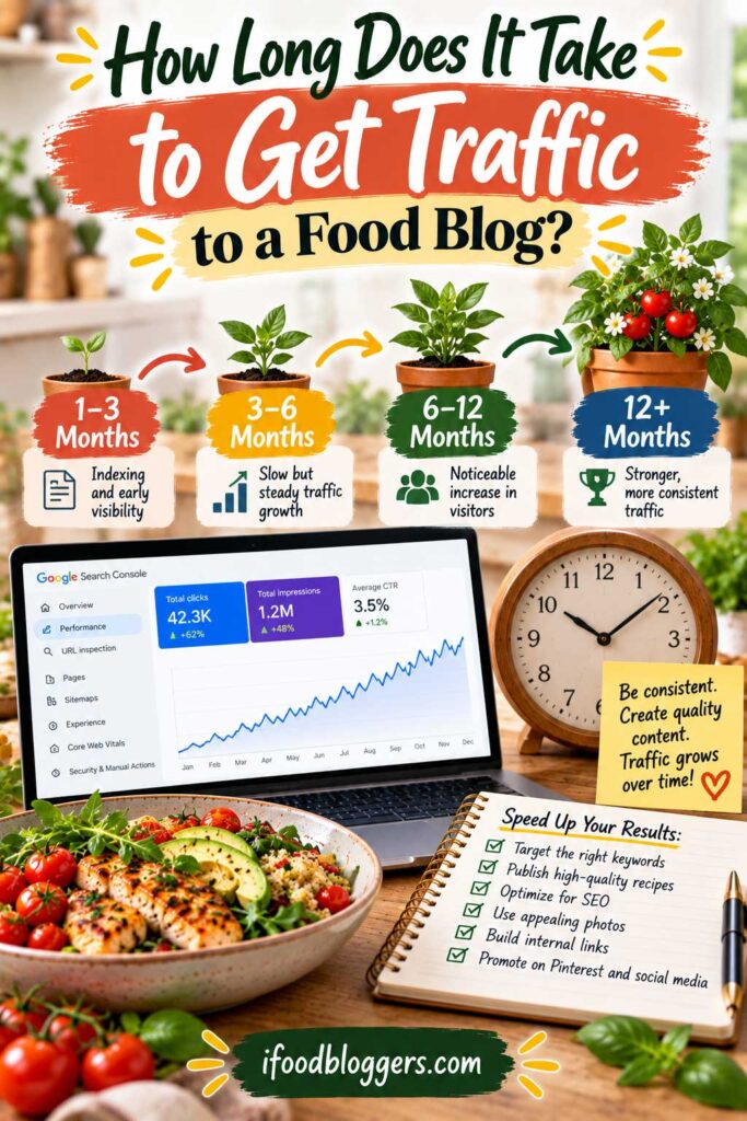 How Long Does It Take to Get Traffic to a Food Blog