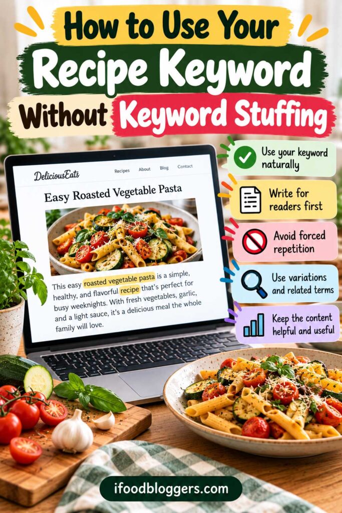 How to Use Your Recipe Keyword Without Keyword Stuffing