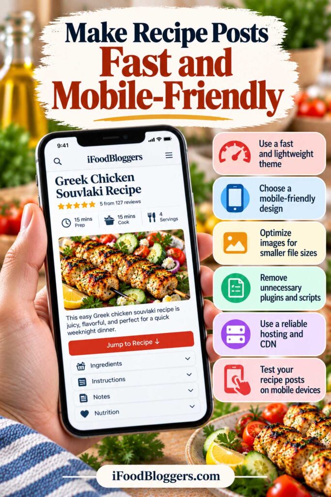 Make Recipe Posts Fast and Mobile-Friendly
