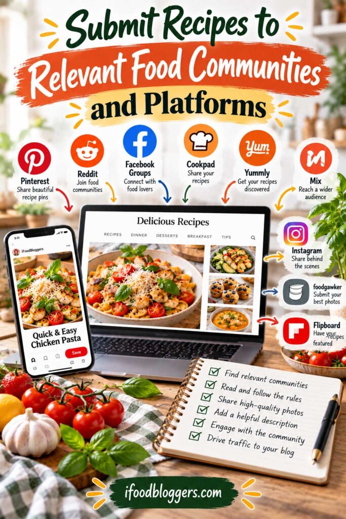 Submit Recipes to Relevant Food Communities