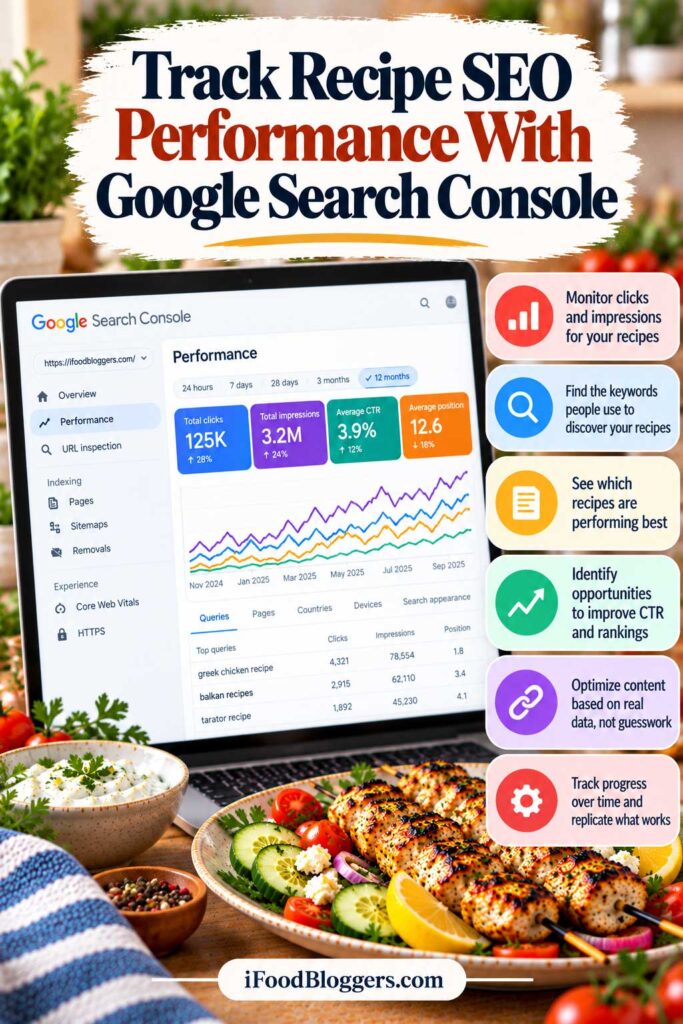 Track Recipe SEO Performance