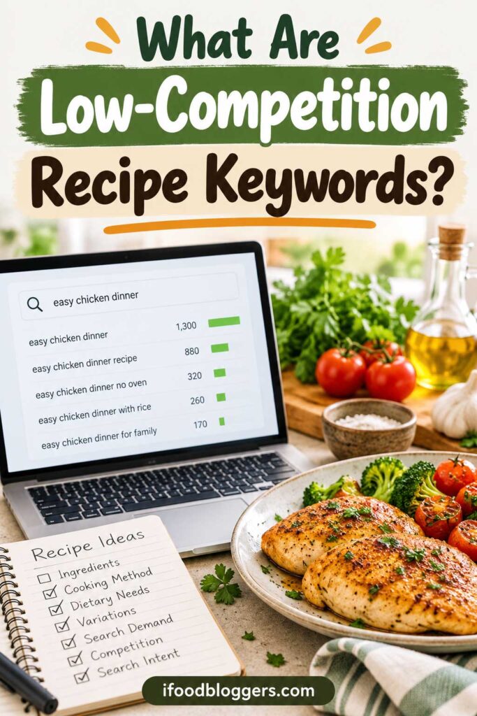 What Are Low-Competition Recipe Keywords