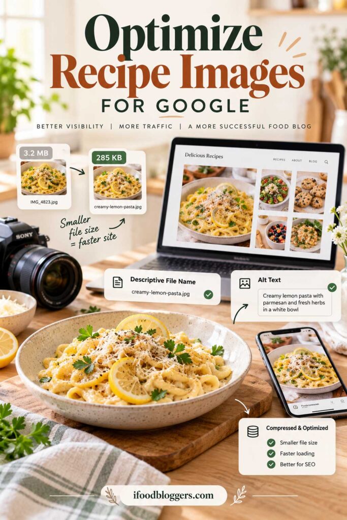 ways to get more traffic Optimize Recipe Images for Google