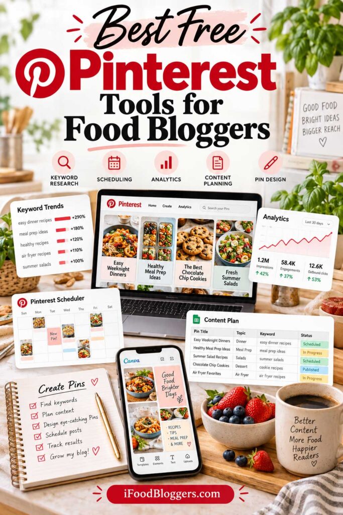 Best Free Pinterest Tools for Food Bloggers