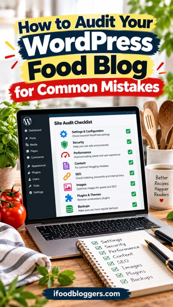 How to Audit Your WordPress Food Blog for Common Mistakes