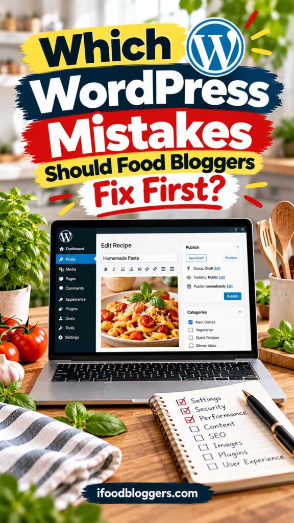 Which WordPress Mistakes Should Food Bloggers Fix First