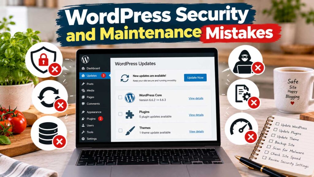 WordPress security mistakes and Maintenance Mistakes