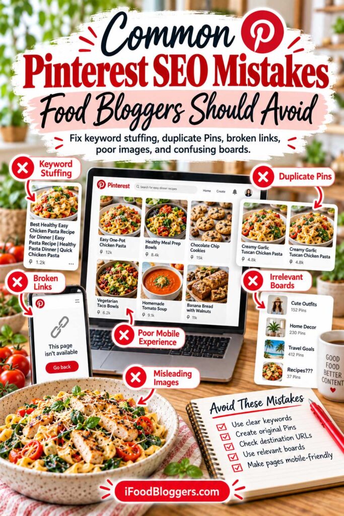 Common Pinterest SEO Mistakes Food Bloggers Should Avoid