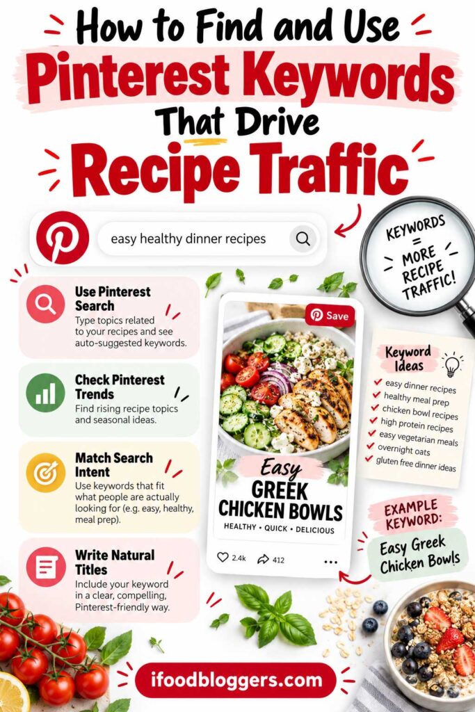 Pinterest tips for food bloggers