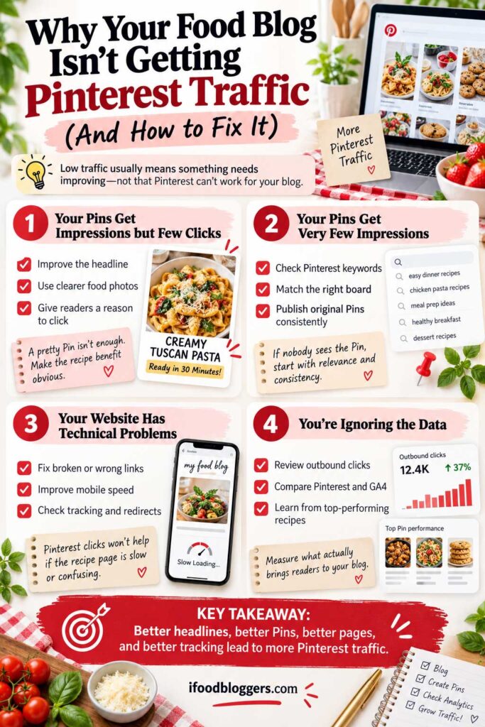 Why Your Food Blog Is not Getting Pinterest Traffic