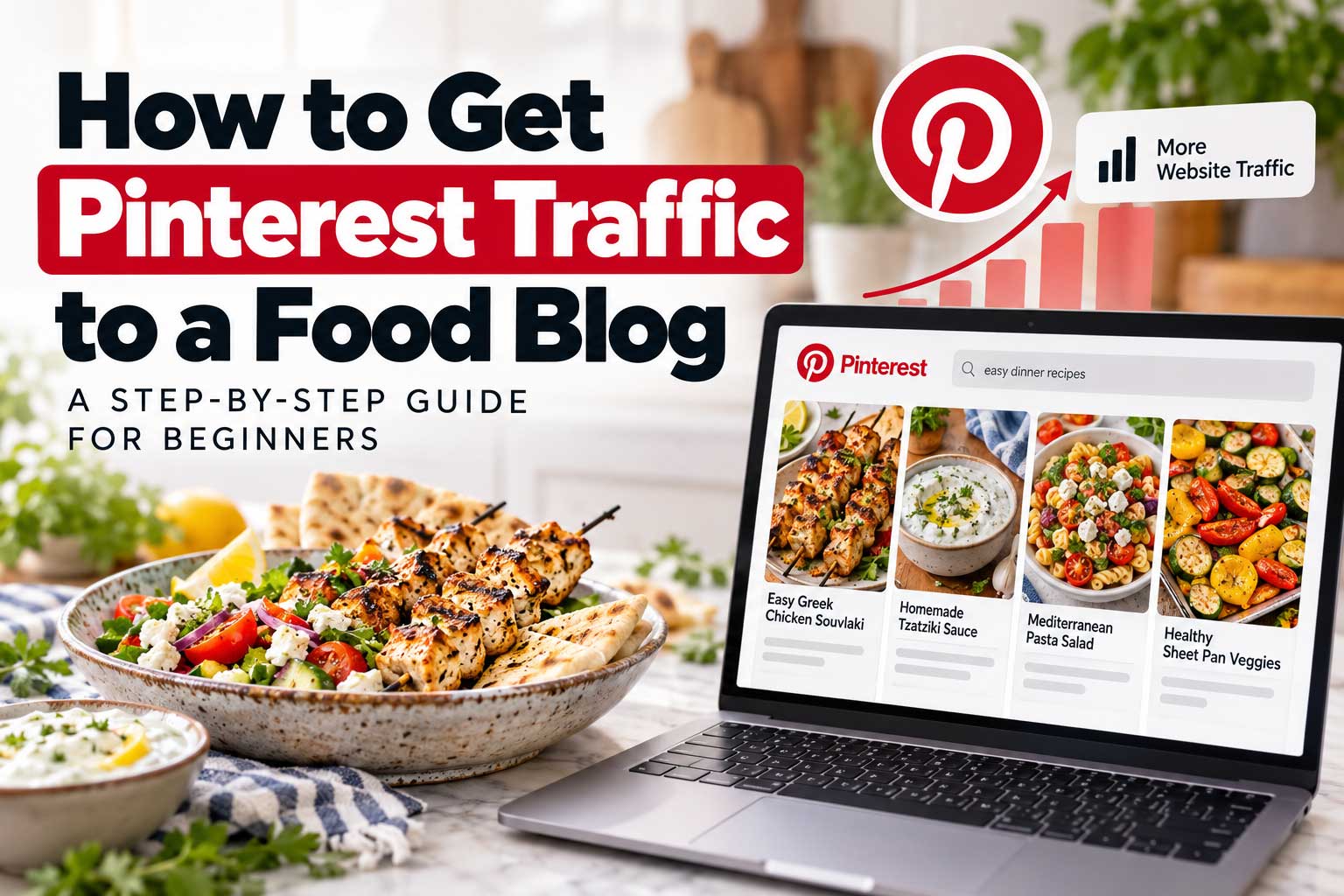 how to get Pinterest traffic to a food blog