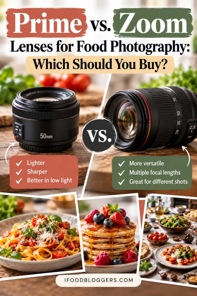 Prime vs Zoom Lenses for Food Photography